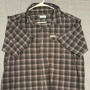 Columbia Men's Gray Plaid Shirt
